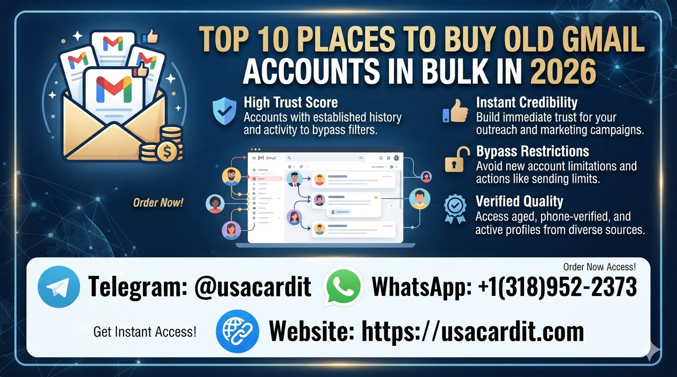 Top 10 Places to Buy Old Gmail Accounts in Bulk in 2026
